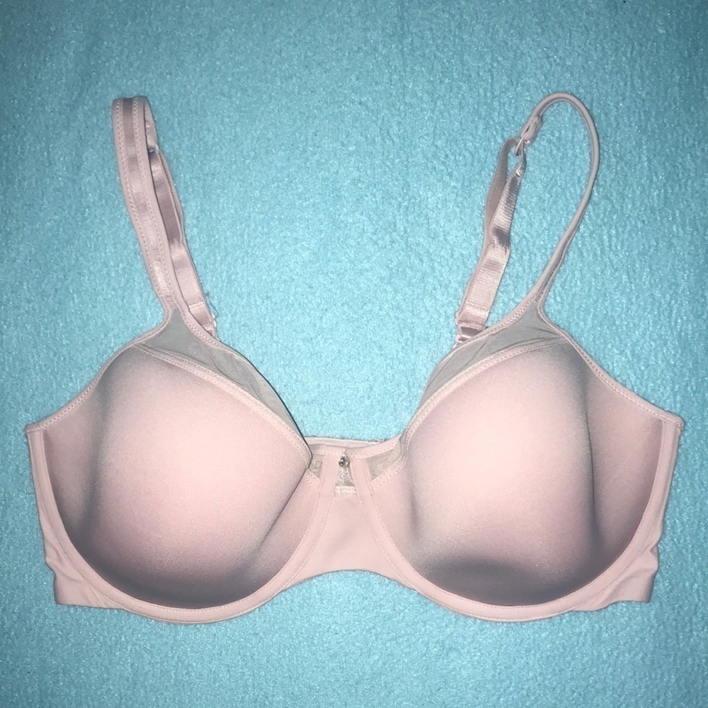 𝅺BALI bra pink underwire diamond accent adjustable size 38D